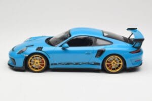 Porsche 911 991.2 GT3 RS Син със Златни Джанти Minichamps 1:18 155068222 Метал — снимка 3 от 6