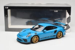 Porsche 911 991.2 GT3 RS Син със Златни Джанти Minichamps 1:18 155068222 Метал — снимка 6 от 6