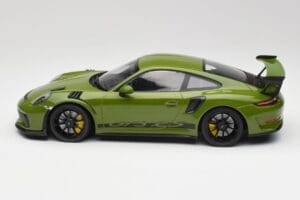 Porsche 911 991.2 GT3 RS Lizard Зелен С Черни Джанти Minichamps 1:18 155068233 Метал — снимка 3 от 6