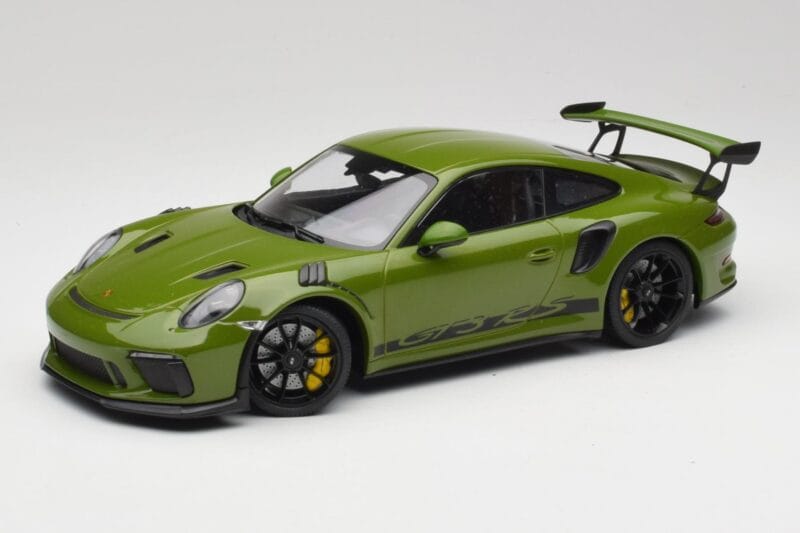 Porsche 911 991.2 GT3 RS Lizard Зелен С Черни Джанти Minichamps 1:18 155068233 Метал