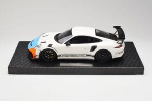 Porsche 911 991.2 GT3 RS Manthey Racing Бял & Синьо & Оранжев Minichamps 1:18 MR-911-GT3RS-1805 Метал
