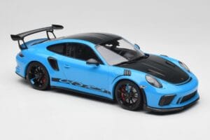 Porsche 911 991.2 GT3 RS Miami Син Weissach Package & Черни Магнезиеви Джанти Minichamps 1:18 153068231 Метал — снимка 4 от 6