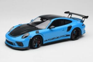 Porsche 911 991.2 GT3 RS Miami Син Weissach Package & Черни Магнезиеви Джанти Minichamps 1:18 153068231 Метал