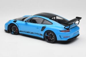 Porsche 911 991.2 GT3 RS Miami Син Weissach Package & Черни Магнезиеви Джанти Minichamps 1:18 153068231 Метал — снимка 5 от 6