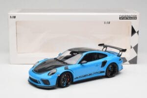 Porsche 911 991.2 GT3 RS Miami Син Weissach Package & Черни Магнезиеви Джанти Minichamps 1:18 153068231 Метал — снимка 6 от 6