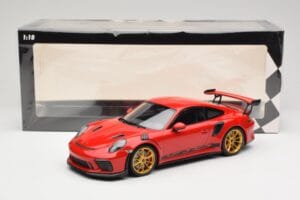 Porsche 911 991.2 GT3 RS Червен със Златни Джанти Minichamps 1:18 155068220 Метал — снимка 6 от 6