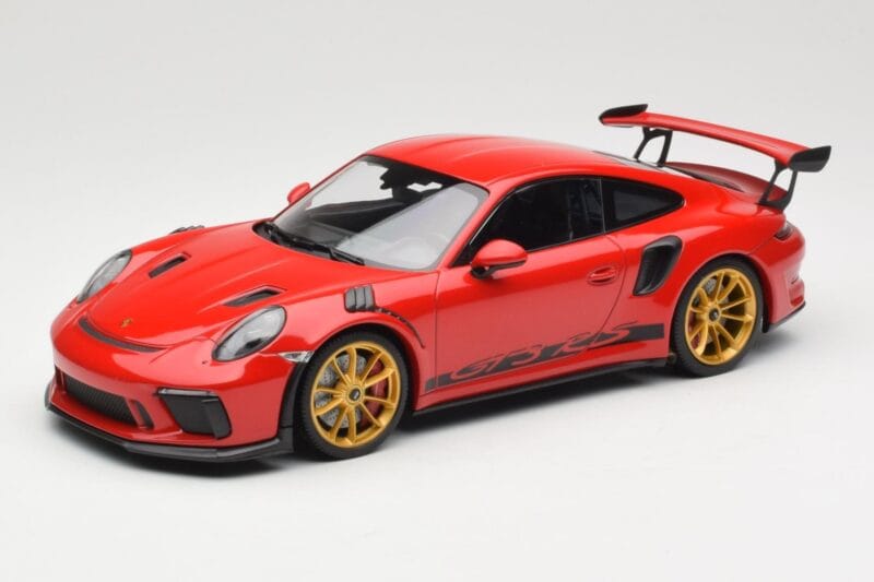 Porsche 911 991.2 GT3 RS Червен със Златни Джанти Minichamps 1:18 155068220 Метал