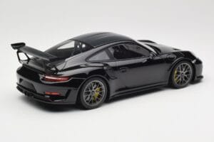 Porsche 911 991.2 GT3 RS Weissach Package Черен Сребристи Магнезиеви Джанти Minichamps 1:18 153068229 Метал — снимка 2 от 6