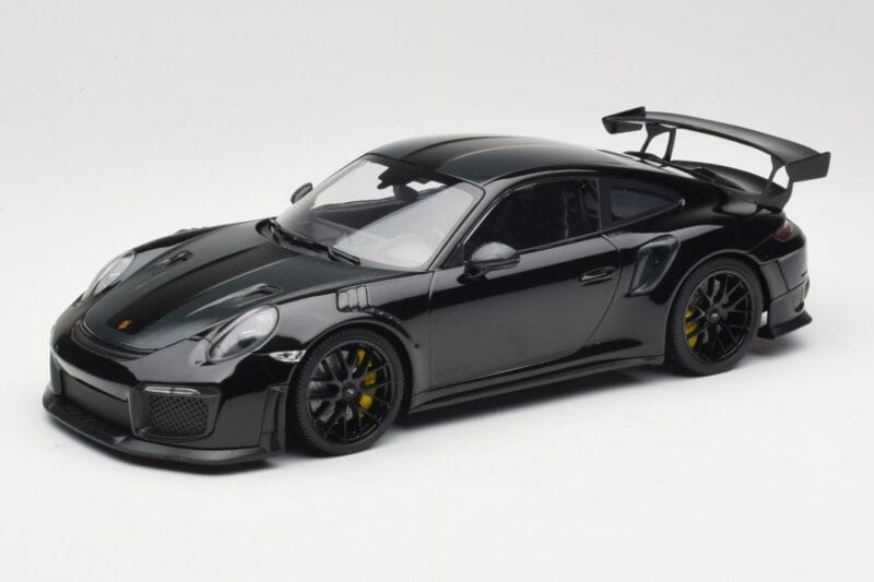 Porsche 911 991.2 GT3 RS Weissach Package Черен С Черни Джанти Minichamps 1:18 153068321 Метал