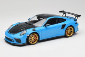 Porsche 911 991.2 GT3 RS Weissach Package Син & Златни Джанти Minichamps 1:18 153068232 Метал