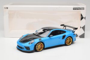 Porsche 911 991.2 GT3 RS Weissach Package Син & Златни Джанти Minichamps 1:18 153068232 Метал — снимка 6 от 6