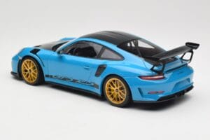 Porsche 911 991.2 GT3 RS Weissach Package Shark Blue Wording Златни Магнезиеви Джанти Minichamps 1:18 153068237 Метал — снимка 5 от 6