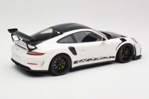 Porsche 911 991.2 GT3 RS Weissach Package Бял Wording Черни Магнезиеви Джанти Minichamps 1:18 153068225 Метал — снимка 2 от 6