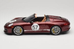 Porsche 911 991.2 Speedster Heritage Edition Cherry Metallic GT Spirit 1:18 GT929 Смола — снимка 3 от 6