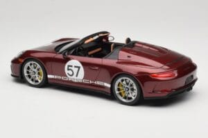 Porsche 911 991.2 Speedster Heritage Edition Cherry Metallic GT Spirit 1:18 GT929 Смола — снимка 5 от 6