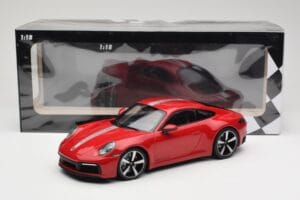 Porsche 911 992 Carrera 4S Carmine Red Minichamps 1:18 155067326 Метал — снимка 6 от 6