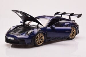 Porsche 911 992 GT3 RS Gentian Син Металик Norev 1:18 187363 Метал — снимка 2 от 8