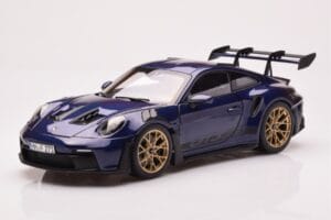 Porsche 911 992 GT3 RS Gentian Син Металик Norev 1:18 187363 Метал