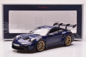 Porsche 911 992 GT3 RS Gentian Син Металик Norev 1:18 187363 Метал — снимка 8 от 8