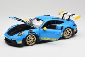 Porsche 911 992 GT3 RS Shark Син & Жълт Decor Concept Minichamps 1:18 911992001 Метал — снимка 2 от 8