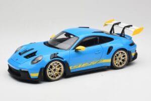 Porsche 911 992 GT3 RS Shark Син & Жълт Decor Concept Minichamps 1:18 911992001 Метал