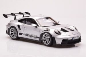 Porsche 911 992 GT3 RS Сребрист Металик Norev 1:18 187357 Метал — снимка 6 от 8