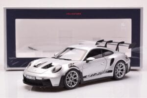 Porsche 911 992 GT3 RS Сребрист Металик Norev 1:18 187357 Метал — снимка 8 от 8