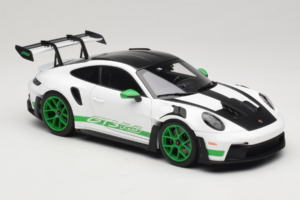 Porsche 911 992 GT3 RS Tribute to Carrera RS White Python Green Norev 1:18 187372 Метал — снимка 6 от 8