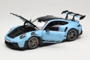 Porsche 911 992 GT3 RS Weissach Pack Gulf Blue Norev 1:18 187367 Метал — снимка 2 от 8