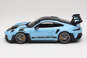 Porsche 911 992 GT3 RS Weissach Pack Gulf Blue Norev 1:18 187367 Метал — снимка 4 от 8