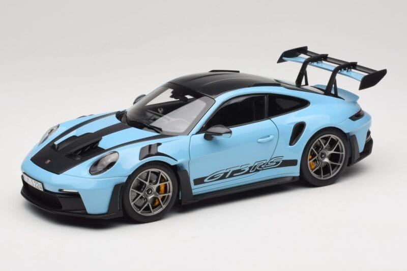 Porsche 911 992 GT3 RS Weissach Pack Gulf Blue Norev 1:18 187367 Метал