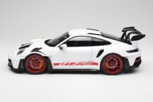 Porsche 911 992 GT3 RS Бял & Pyro Червен Norev 1:12 127530 Метал — снимка 3 от 6