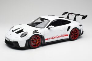 Porsche 911 992 GT3 RS Бял & Pyro Червен Norev 1:12 127530 Метал