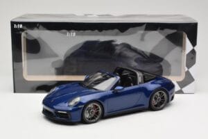 Porsche 911 992 Targa 4 GTS Blue Metallic Minichamps 1:18 155061060 Метал — снимка 6 от 6