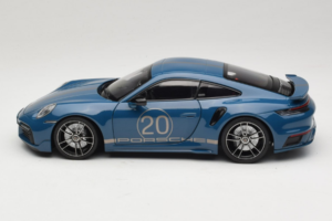 Porsche 911 992 Turbo S Coupe Sport Design Син Minichamps 1:18 113069073 Метал — снимка 4 от 8