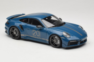 Porsche 911 992 Turbo S Coupe Sport Design Син Minichamps 1:18 113069073 Метал — снимка 6 от 8