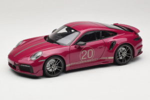 Porsche 911 992 Turbo S Coupe Sport Design Червен Minichamps 1:18 113069075 Метал
