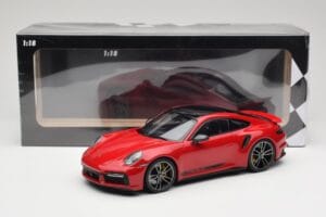 Porsche 911 992 Turbo S Червен Minichamps 1:18 155069070 Метал — снимка 6 от 6