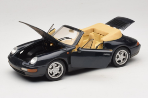 Porsche 911 993 Кабриолет Тъмносин Tchibo 1:18 46619 Метал — снимка 2 от 8