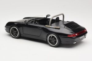 Porsche 911 993 Carrera Кабриолет Черен Bburago 1:18 3090-M1 Метал — снимка 7 от 8