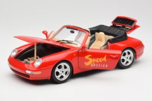 Porsche 911 993 Carrera Кабриолет Червен Bburago 1:18 3090 Метал — снимка 2 от 8
