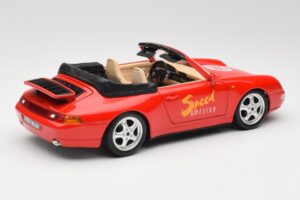 Porsche 911 993 Carrera Кабриолет Червен Bburago 1:18 3090 Метал — снимка 3 от 8