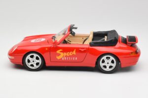 Porsche 911 993 Carrera Кабриолет Червен Bburago 1:18 3090 Метал — снимка 4 от 8