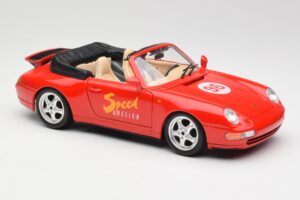 Porsche 911 993 Carrera Кабриолет Червен Bburago 1:18 3090 Метал — снимка 6 от 8