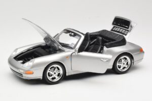 Porsche 911 993 Carrera Кабриолет Сребрист Bburago 1:18 18-12039 Метал — снимка 2 от 8