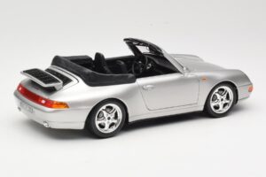 Porsche 911 993 Carrera Кабриолет Сребрист Bburago 1:18 18-12039 Метал — снимка 3 от 8