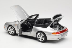 Porsche 911 993 Carrera Кабриолет Сребрист Bburago 1:18 18-12039 Метал — снимка 5 от 8
