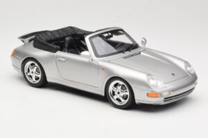 Porsche 911 993 Carrera Кабриолет Сребрист Bburago 1:18 18-12039 Метал — снимка 6 от 8