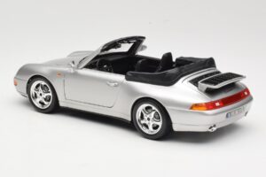 Porsche 911 993 Carrera Кабриолет Сребрист Bburago 1:18 18-12039 Метал — снимка 7 от 8