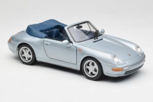 Porsche 911 993 Carrera Кабриолет Сребрист Maisto 1:18 100299-M1 Метал — снимка 6 от 8
